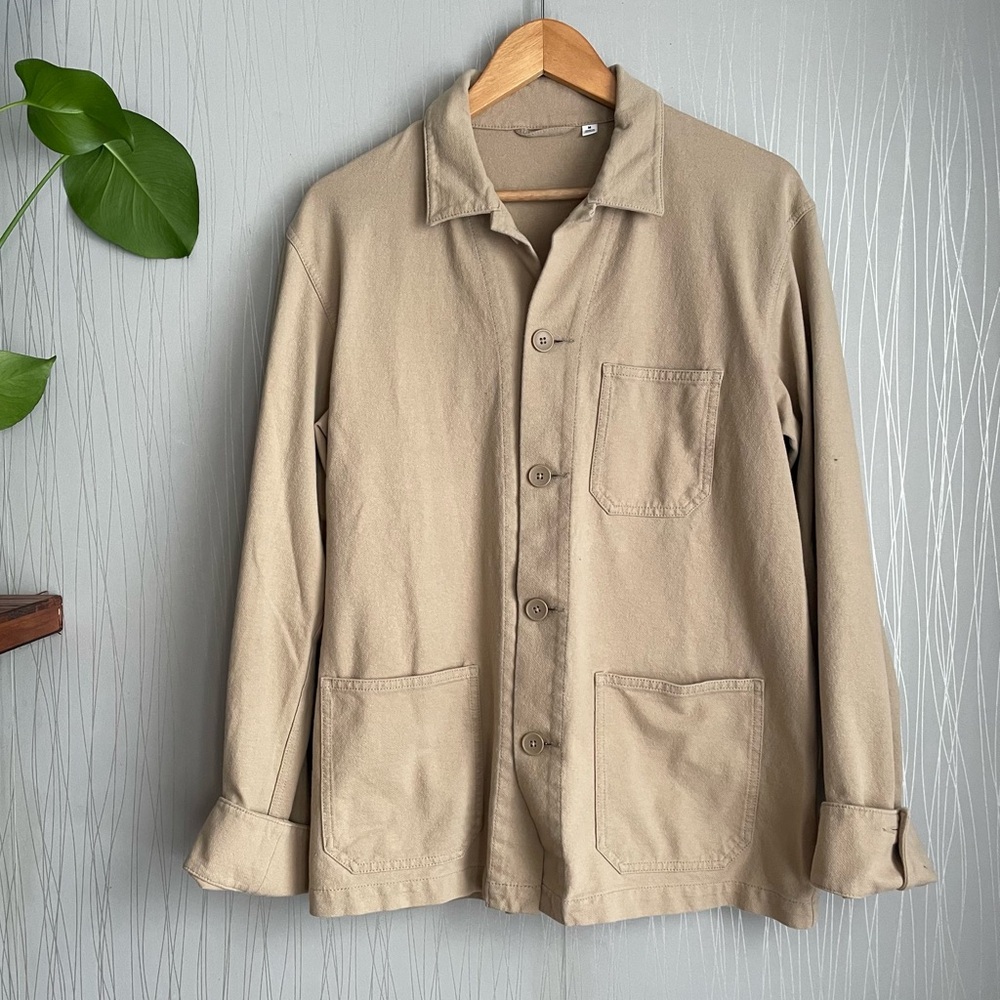 Uniqlo utility washed jersey jacket Men’s size Medium